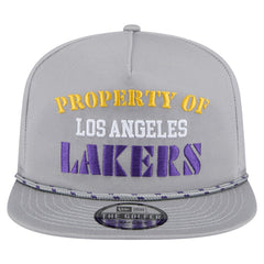 Los Angeles Lakers Throwback Property Of Golfer Snapback Hat - Gray | New Era shop