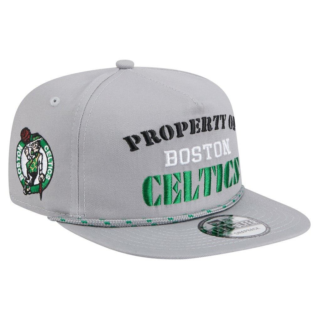 Boston Celtics Throwback Property Of Golfer Snapback Hat - Gray | New Era cheap