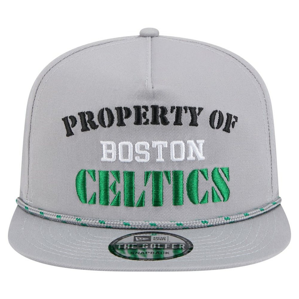 Boston Celtics Throwback Property Of Golfer Snapback Hat - Gray | New Era cheap