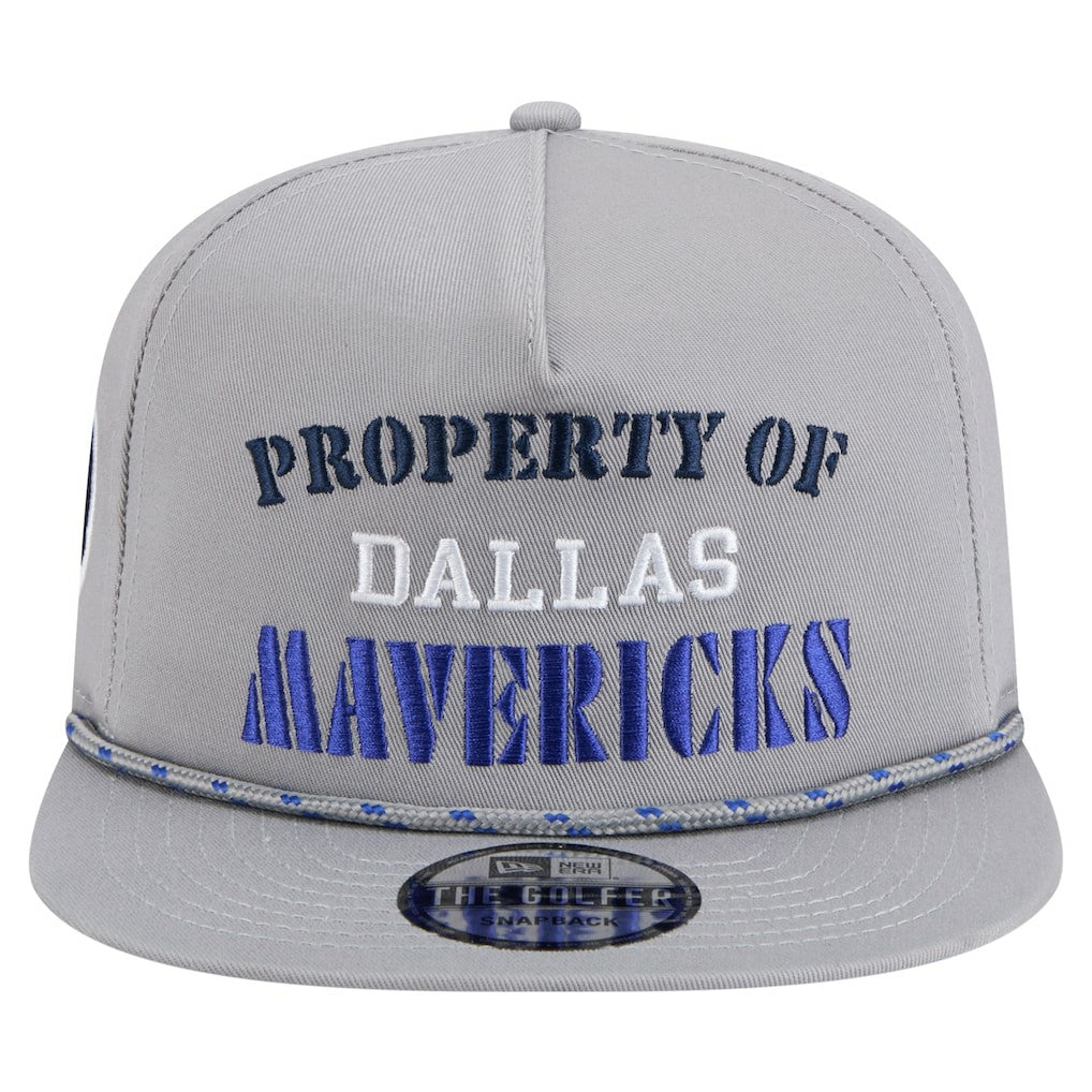 Dallas Mavericks Throwback Property Of Golfer Snapback Hat sale - Gray | New Era for sale