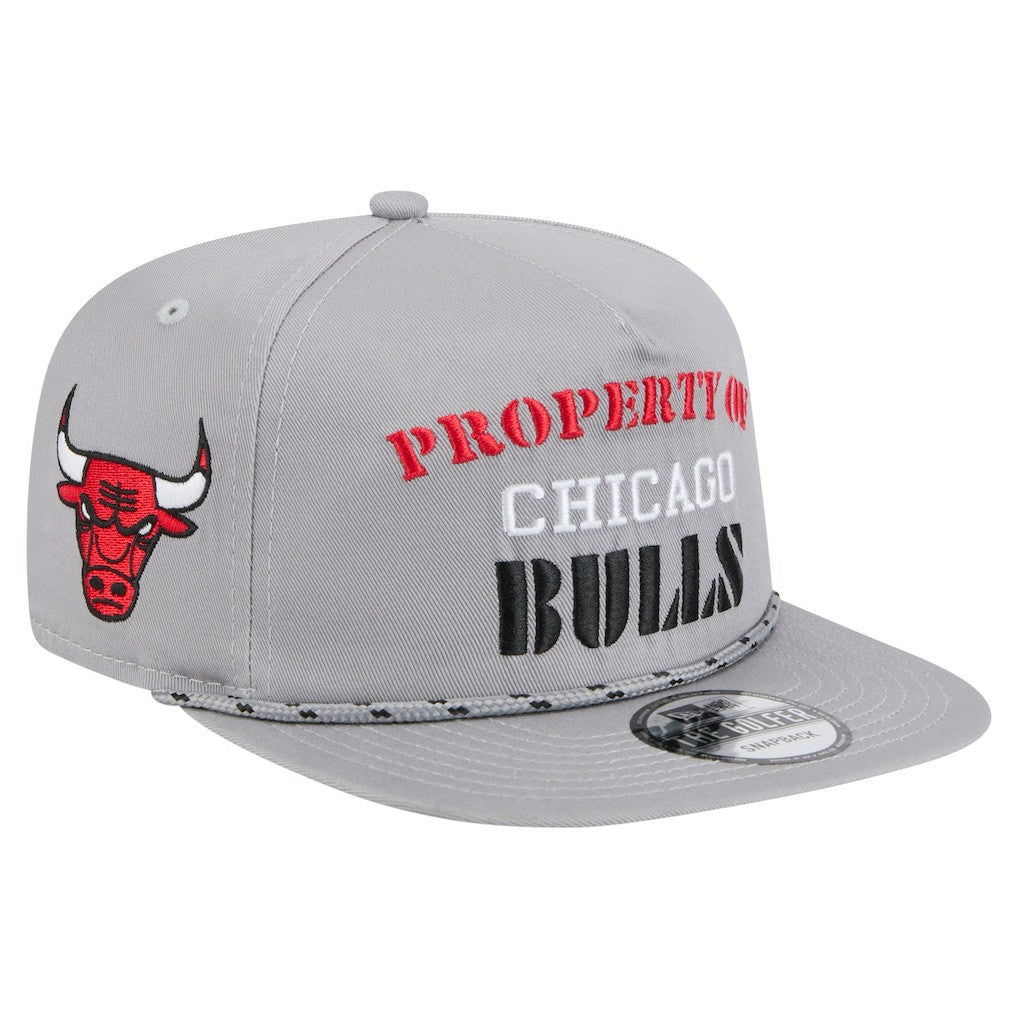 Chicago Bulls Throwback Property Of Golfer Snapback Hat - Gray | New Era shop