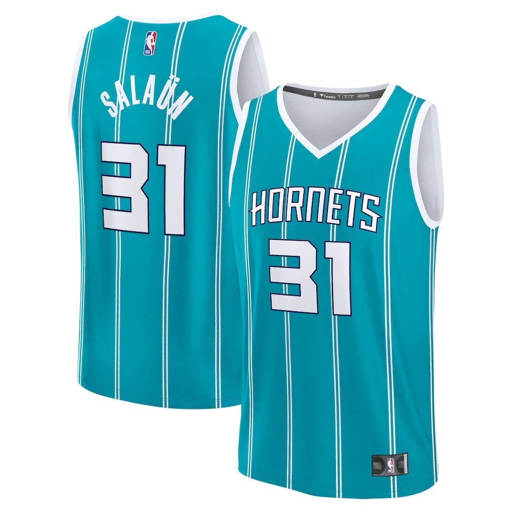 Tidjane Salaun Charlotte Hornets 2024 NBA Draft Fast Break Player Jersey - Icon Edition - Teal | Fanatics online