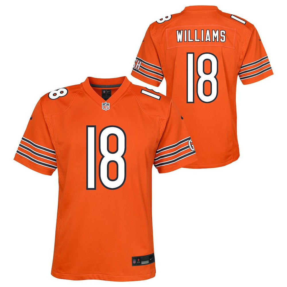Caleb Williams Chicago Bears Youth Game Jersey - Orange | Nike for sale