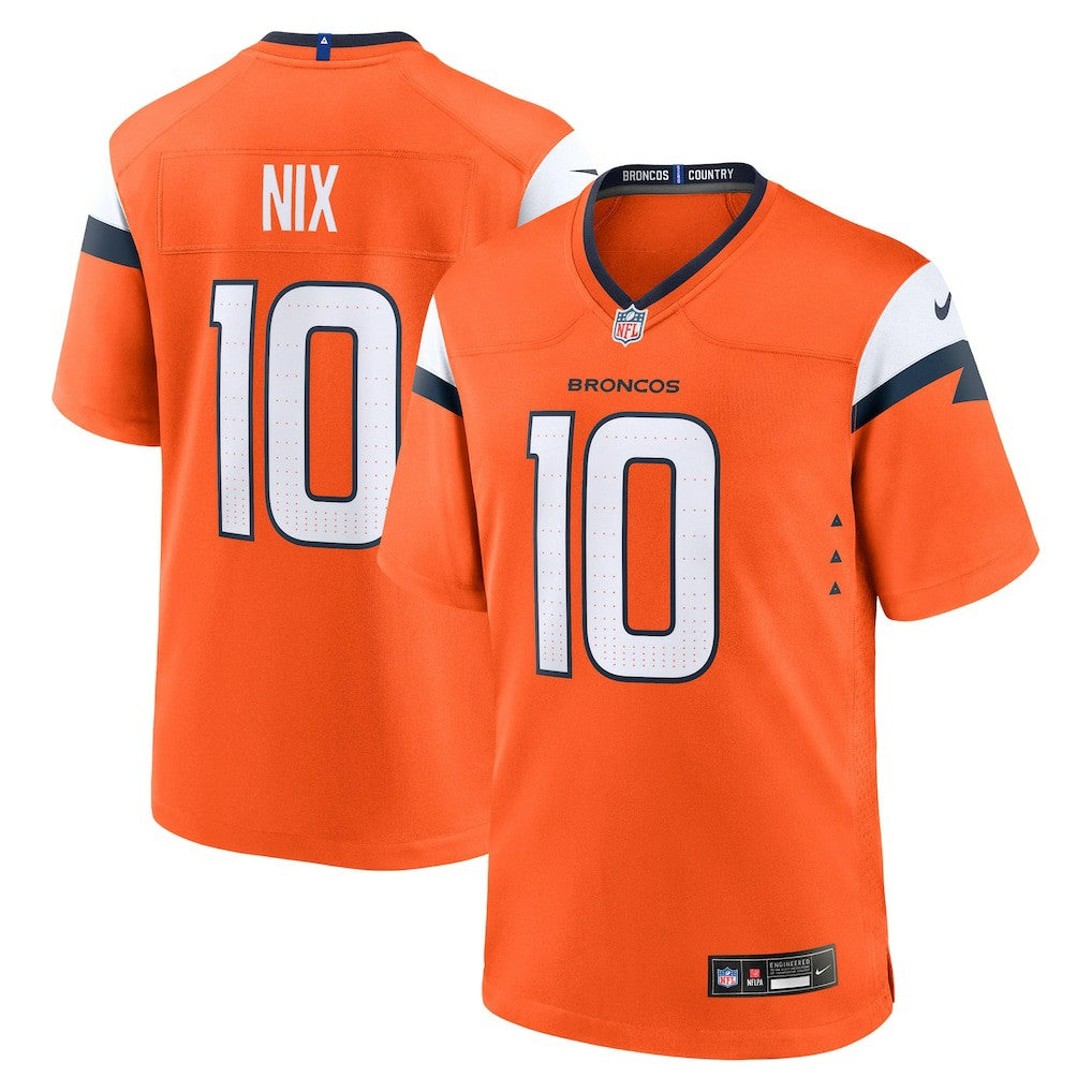 Bo Nix Denver Broncos Youth Game Jersey - Orange | Nike online