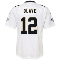 Chris Olave New Orleans Saints Youth Game Jersey - White | Nike on sale