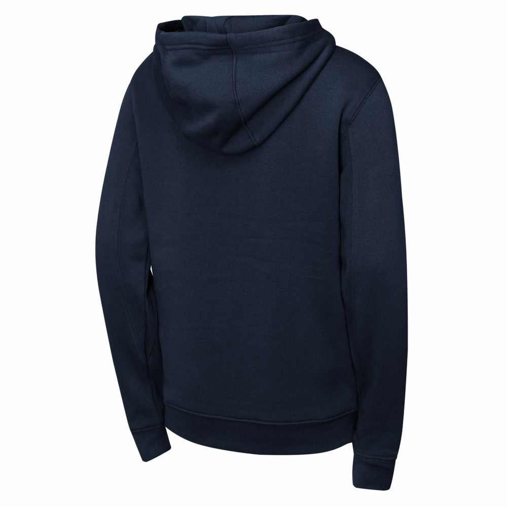 Cleveland Guardians Youth Wordmark Fleece Full-Zip Hoodie - Navy