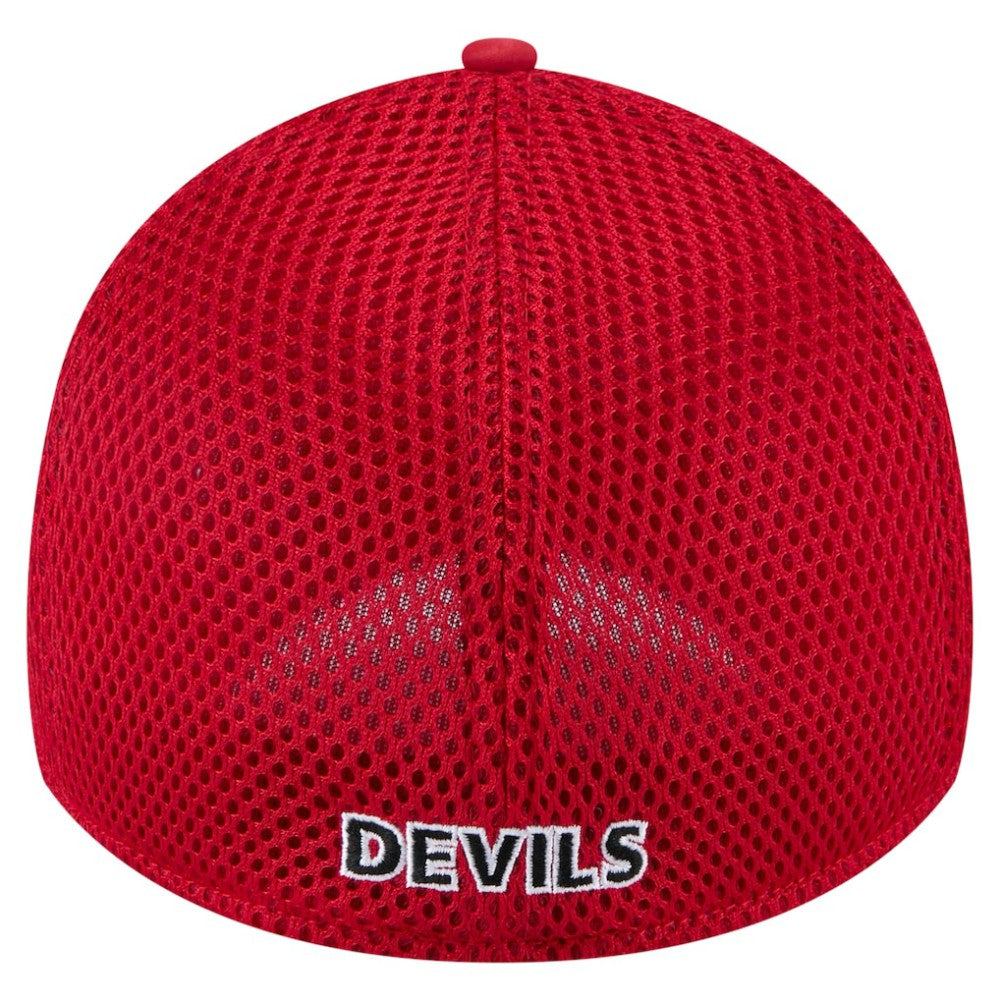 New Jersey Devils New Era Linear Featherweight 39THIRTY Flex Hat Red