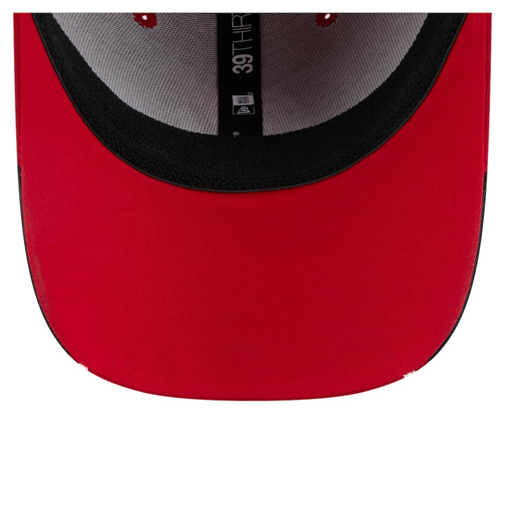 New Jersey Devils New Era Linear Featherweight 39THIRTY Flex Hat Red