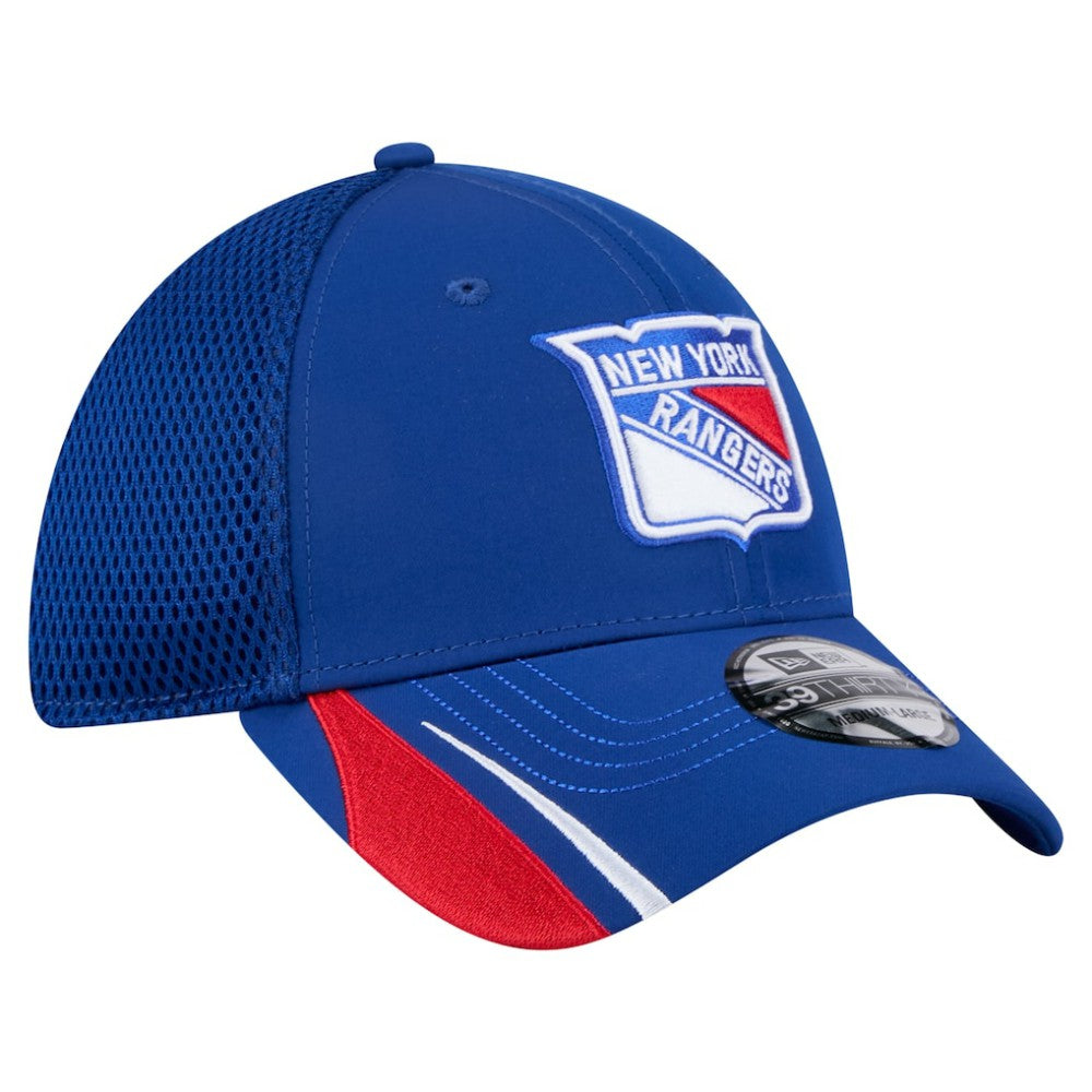 New York Rangers New Era Linear Featherweight 39THIRTY Flex Hat Blue