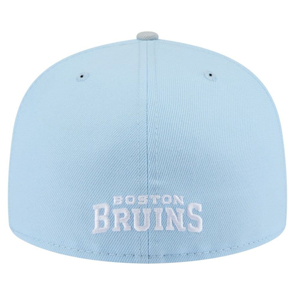 Boston Bruins New Era Color Pack Two-Tone 59FIFTY Fitted Hat Light Blue/Gray