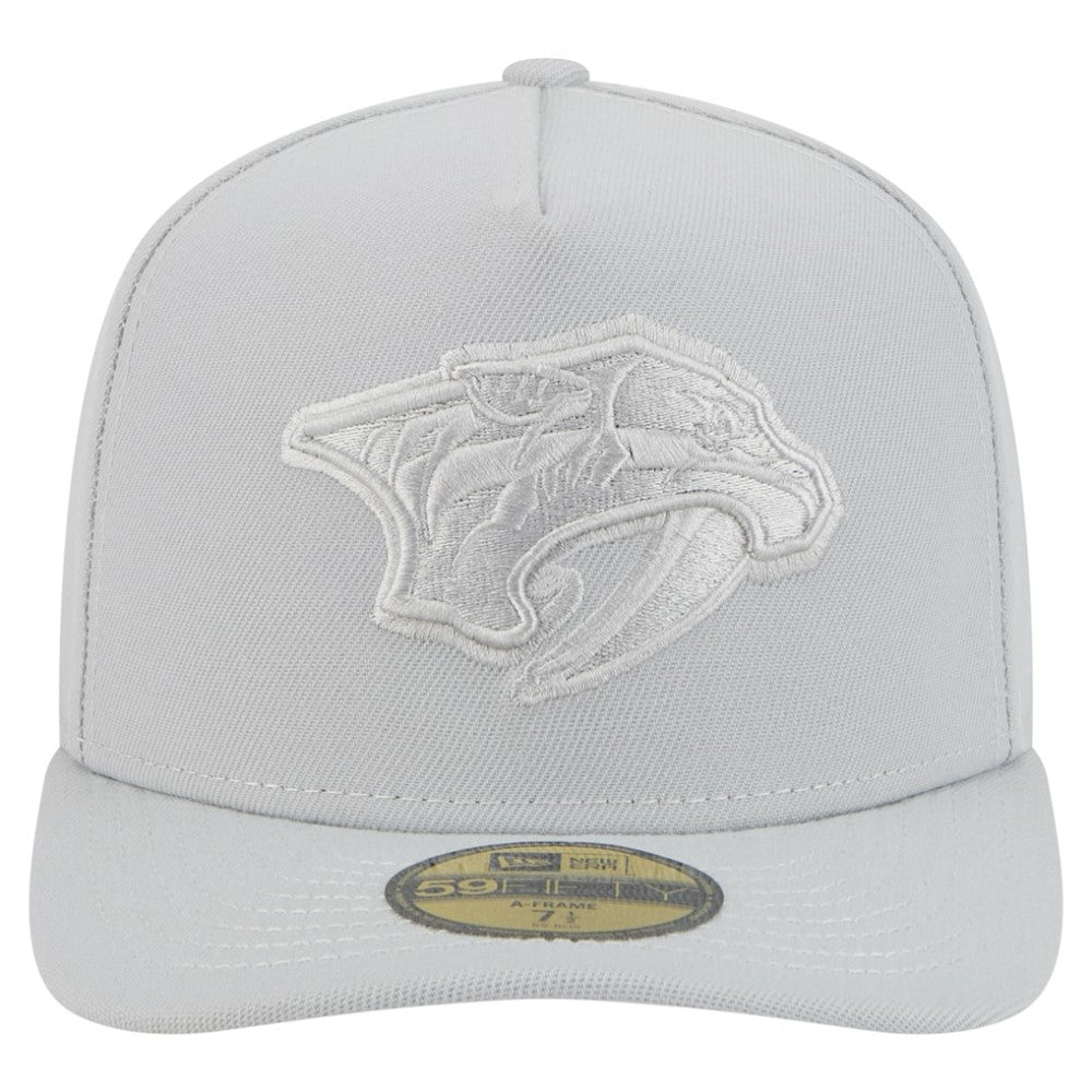 Nashville Predators New Era Color Pack A-Frame 59FIFTY Fitted Hat Gray