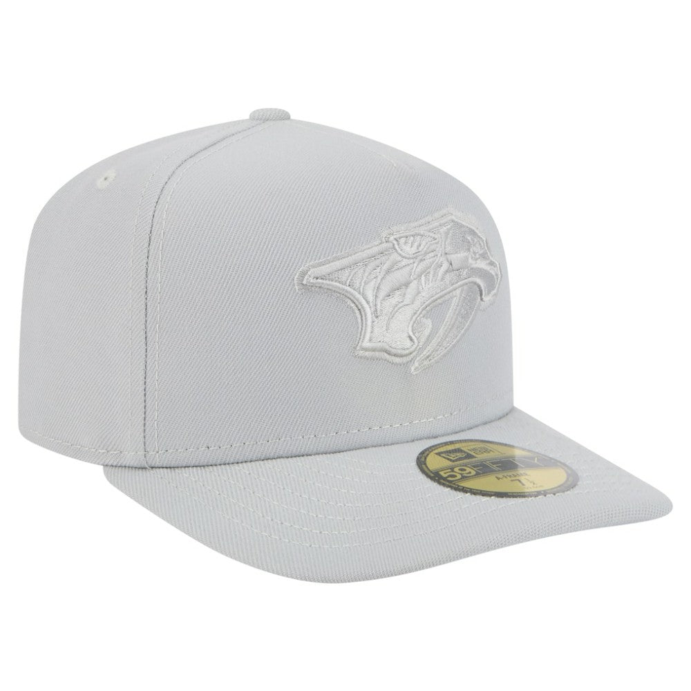 Nashville Predators New Era Color Pack A-Frame 59FIFTY Fitted Hat Gray