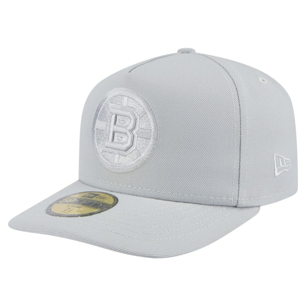 Boston Bruins New Era Color Pack A-Frame 59FIFTY Fitted Hat Gray