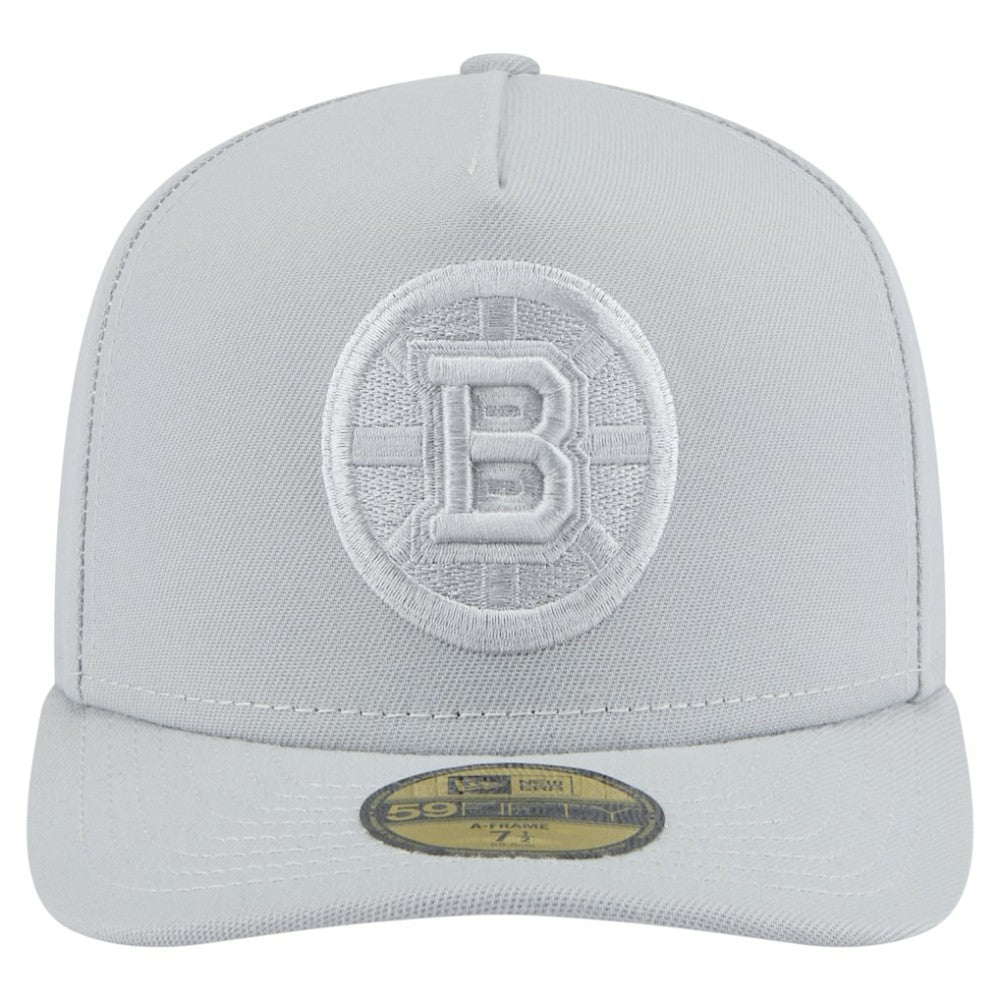 Boston Bruins New Era Color Pack A-Frame 59FIFTY Fitted Hat Gray
