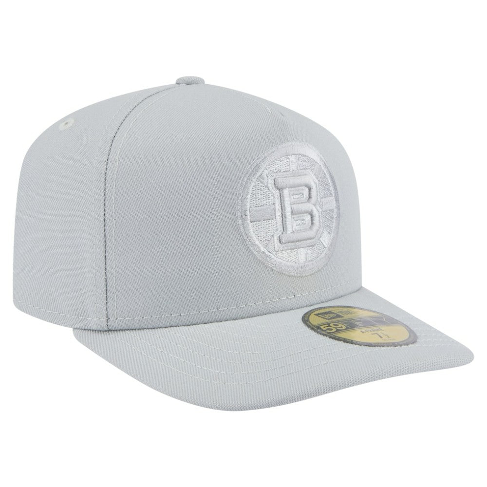 Boston Bruins New Era Color Pack A-Frame 59FIFTY Fitted Hat Gray