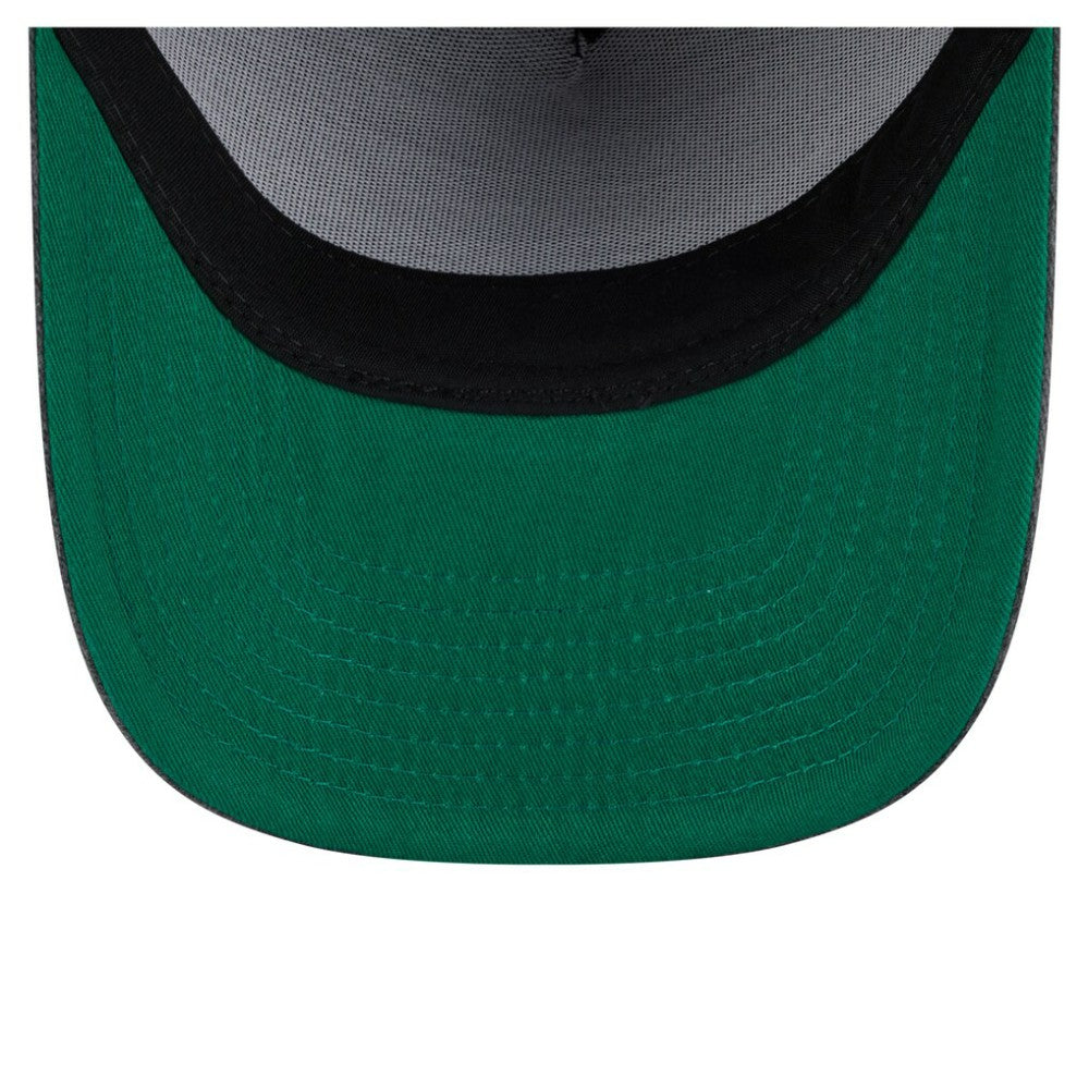Minnesota Wild New Era Throwback Washed A-Frame Pre-Curved 9FIFTY Snapback Hat Charcoal