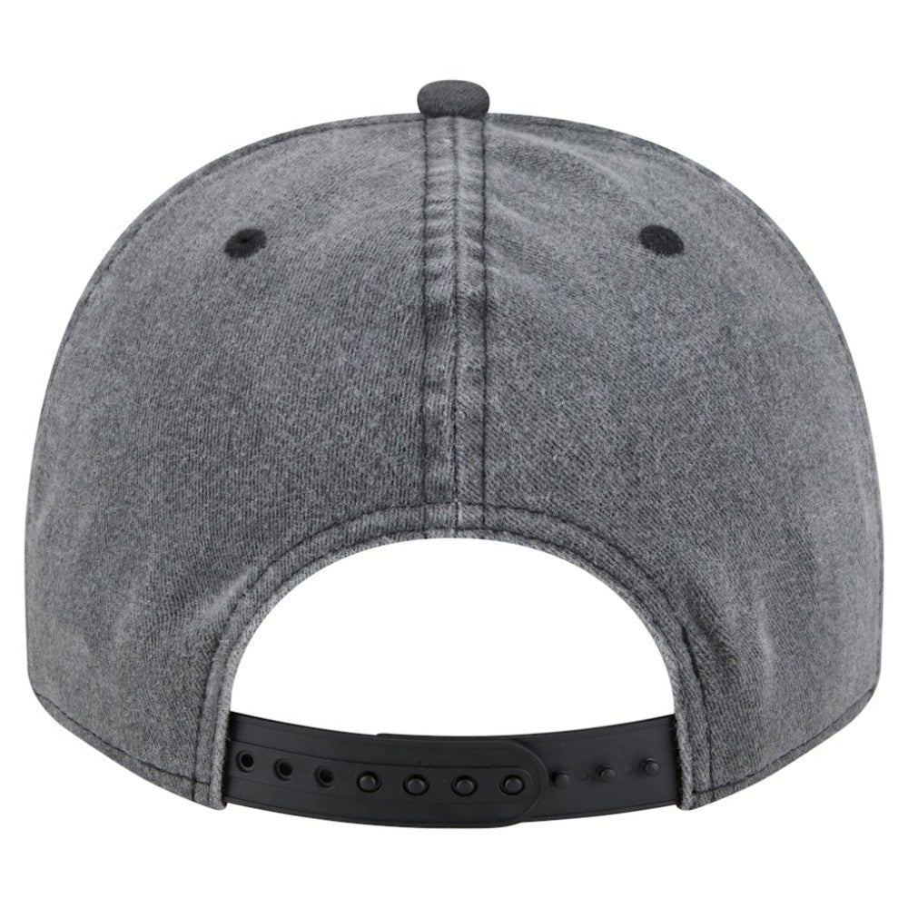 Philadelphia Flyers New Era Throwback Washed A-Frame Pre-Curved 9FIFTY Snapback Hat Charcoal