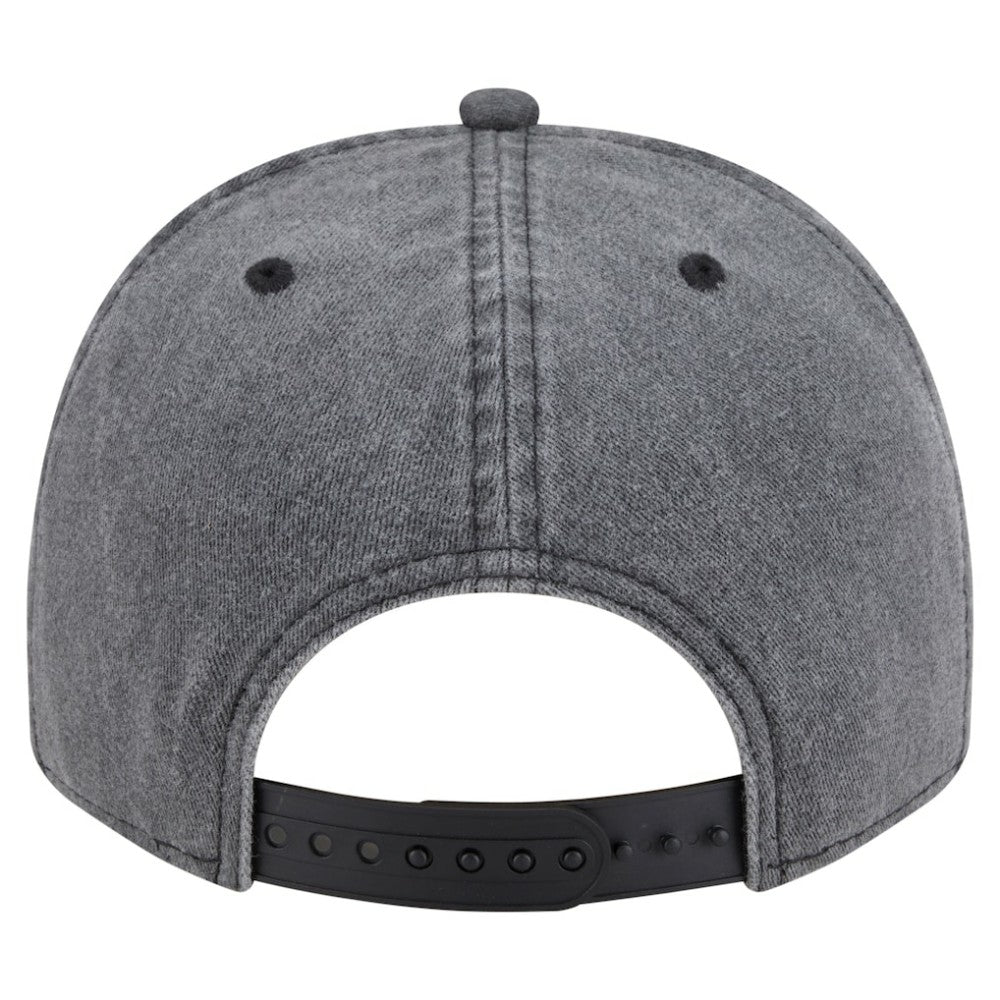 Vegas Golden Knights New Era Throwback Washed A-Frame Pre-Curved 9FIFTY Snapback Hat Charcoal