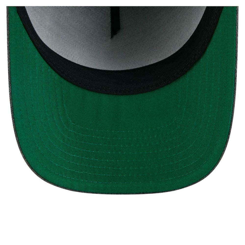 Carolina Hurricanes New Era Throwback Washed A-Frame Pre-Curved 9FIFTY Snapback Hat Charcoal