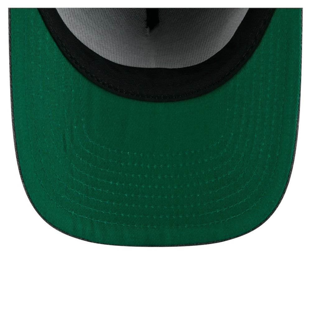 Chicago Blackhawks New Era Throwback Washed A-Frame Pre-Curved 9FIFTY Snapback Hat Charcoal