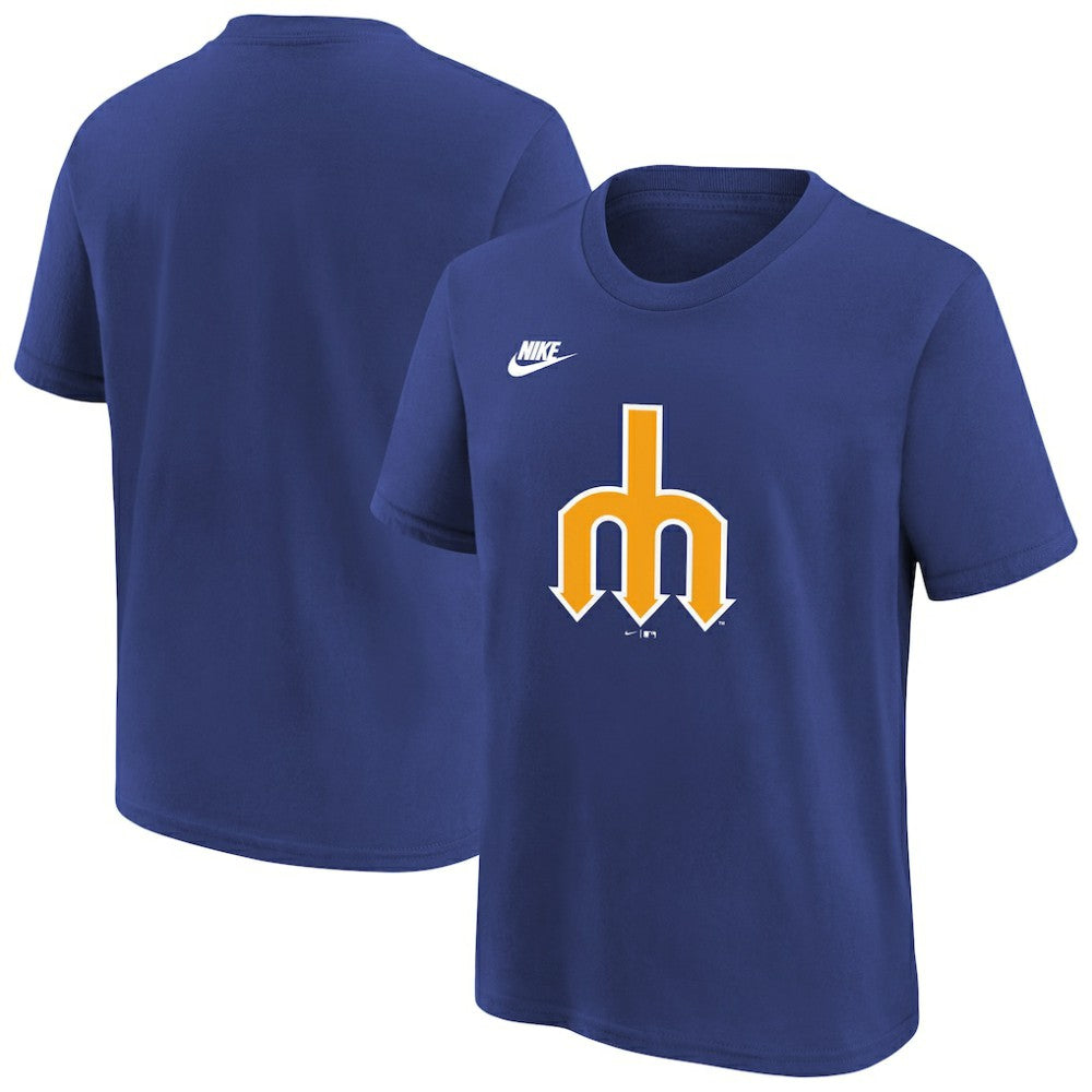 Seattle Mariners Youth Team Logo T-Shirt - Royal | Nike