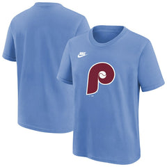 Philadelphia Phillies Youth Cooperstown Collection Team Logo T-Shirt - Light Blue | Nike
