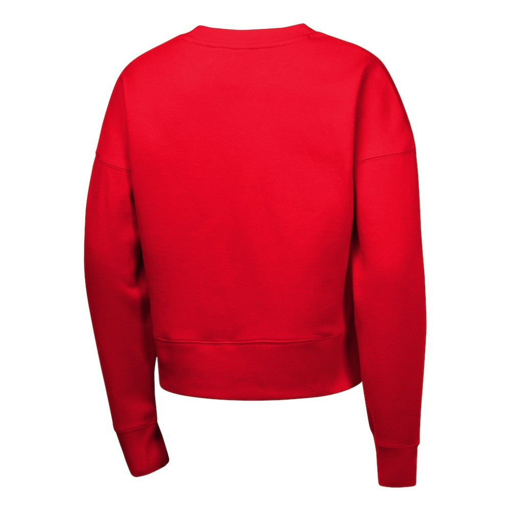 Atlanta Braves Girls Youth Fleece Sweatshirt - Red | Nike