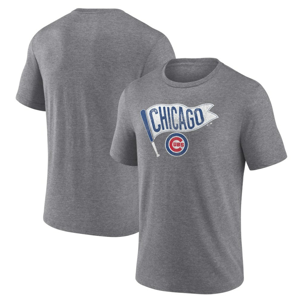Chicago Cubs Hometown Collection Those Cubbies Tri-Blend T-Shirt - Heather Gray