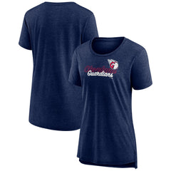 Cleveland Guardians Women's Practice Time Tri-Blend T-Shirt - Navy