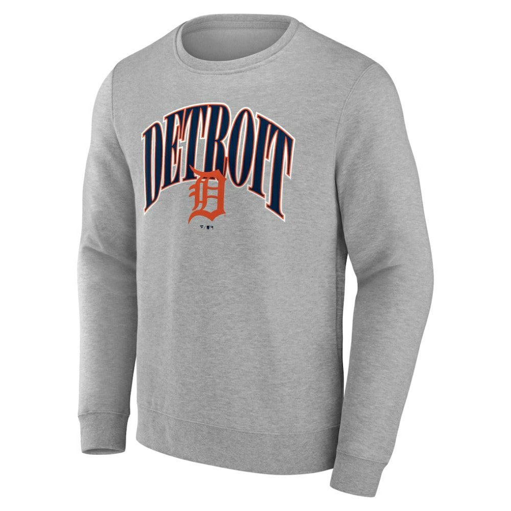 Detroit Tigers Arch Pullover Sweatshirt - Gray