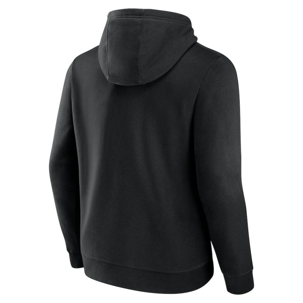 Anaheim Ducks Fanatics Wordmark Logo Fleece Pullover Hoodie Black