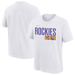 Colorado Rockies Youth 2025 City Connect Wordmark T-Shirt - White | Nike