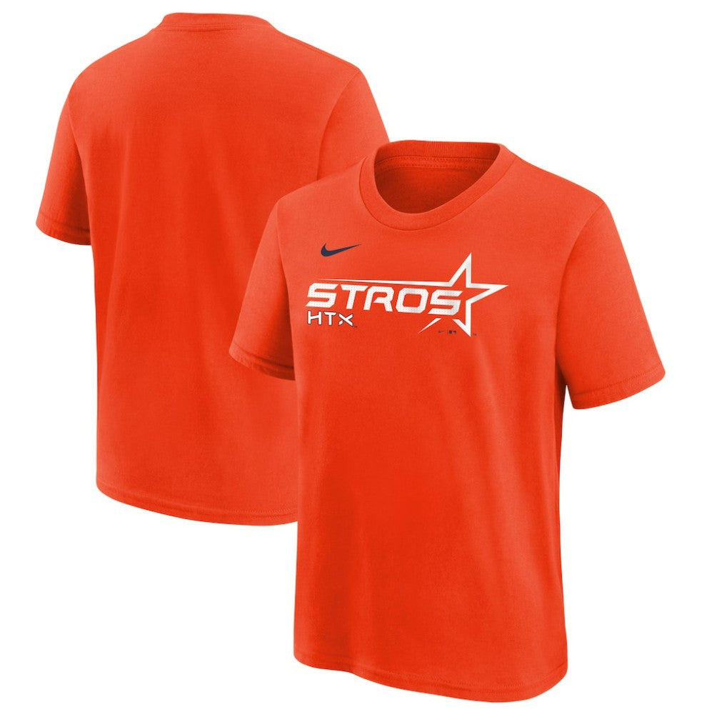 Houston Astros Youth 2025 City Connect Wordmark T-Shirt - Orange | Nike