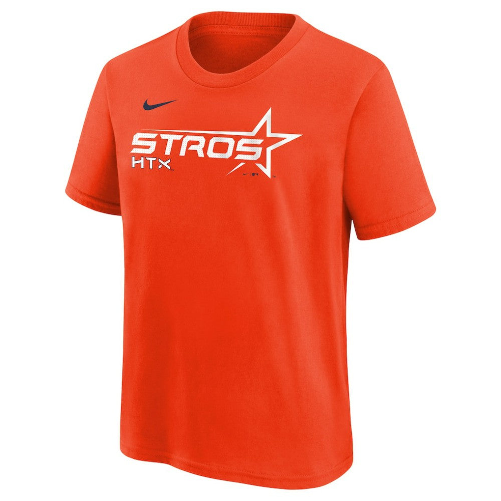 Houston Astros Youth 2025 City Connect Wordmark T-Shirt - Orange | Nike
