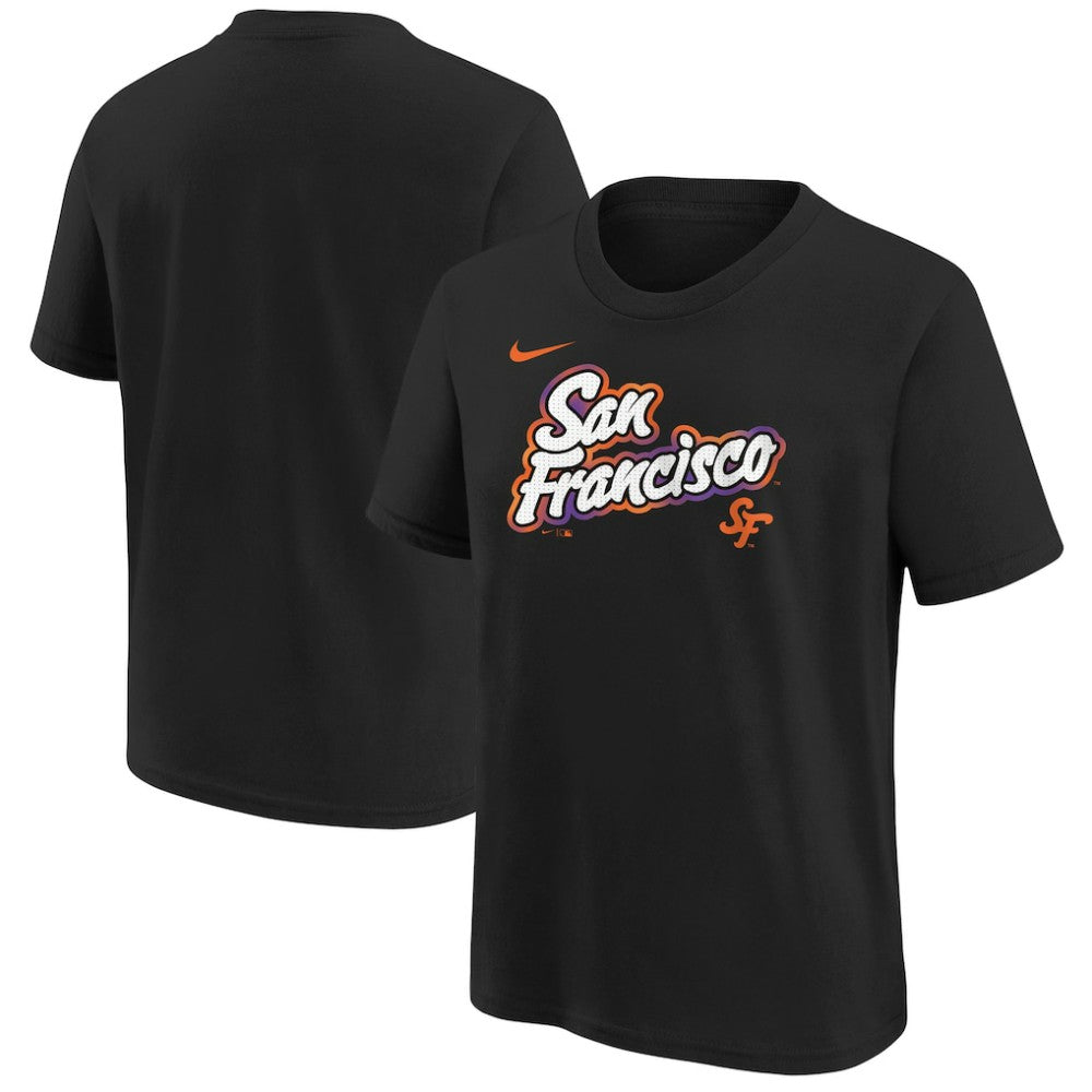 San Francisco Giants Youth 2025 City Connect Wordmark T-Shirt - Black | Nike