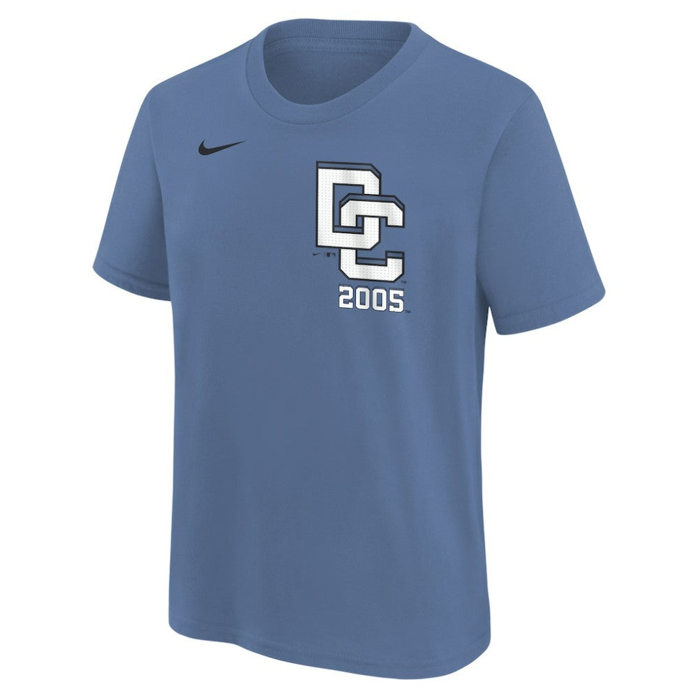 Washington Nationals Youth 2025 City Connect Wordmark T-Shirt - Blue | Nike