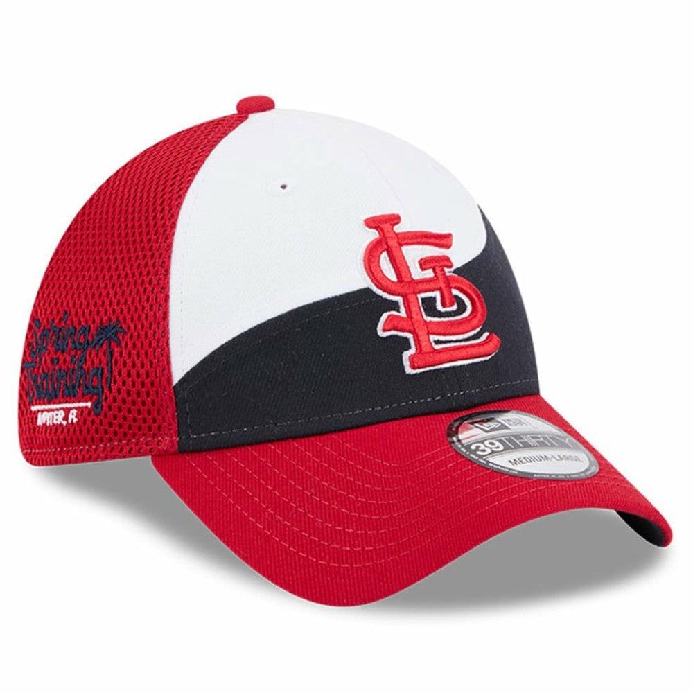 St. Louis Cardinals 2025 Spring Training 39THIRTY Flex Hat - Navy/Red | New Era