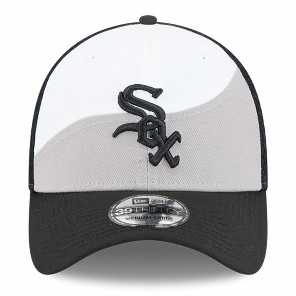 Chicago White Sox 2025 Spring Training 39THIRTY Flex Hat - Gray/Black | New Era