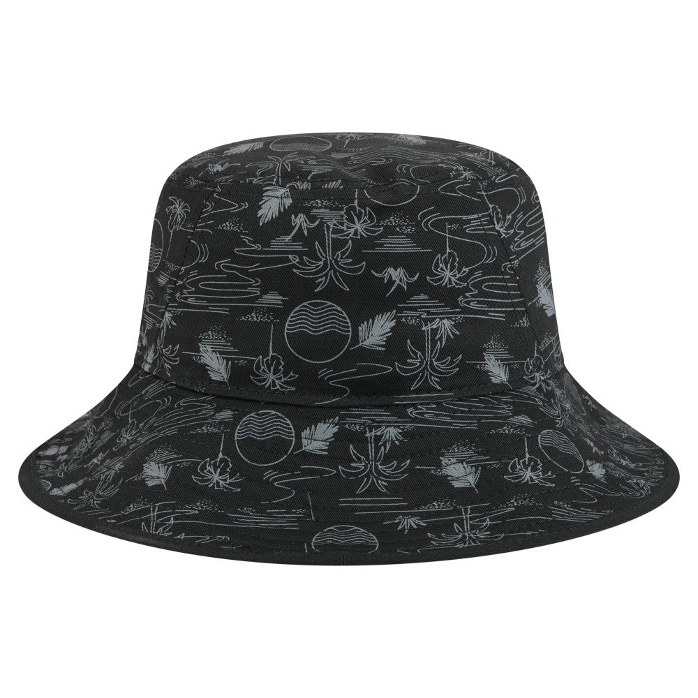 Miami Marlins 2025 Spring Training All Over Print Bucket Hat - Black | New Era