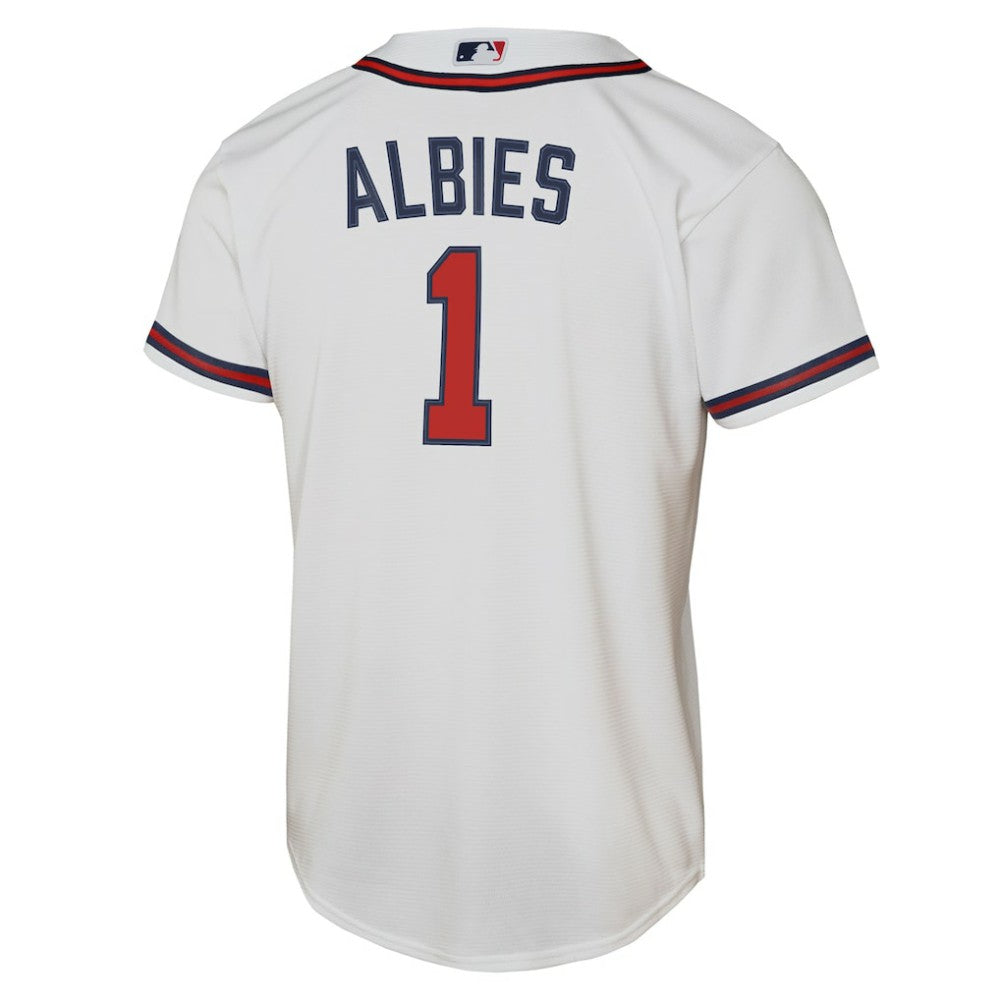 Ozzie Albies Atlanta Braves Youth Home Replica Player Jersey - White | Nike
