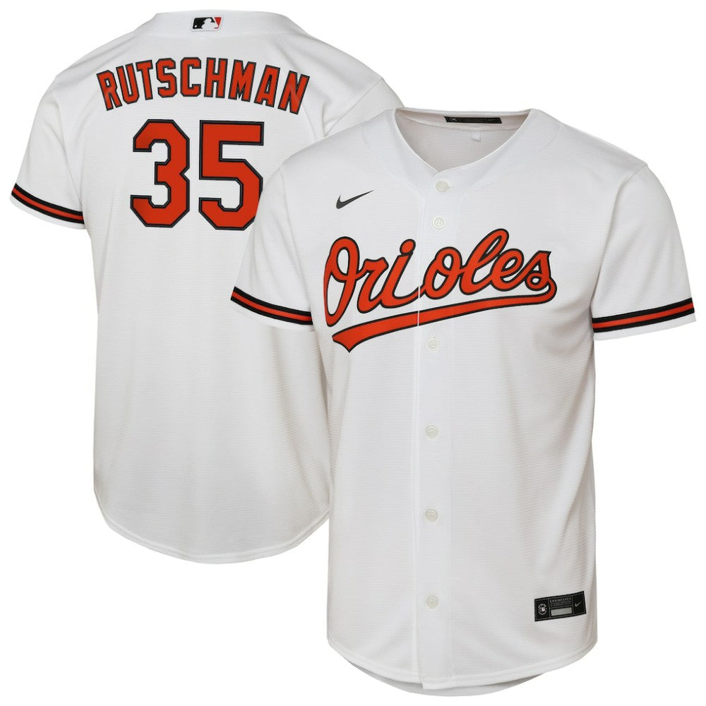 Adley Rutschman Baltimore Orioles Youth Home Replica Player Jersey - White | Nike