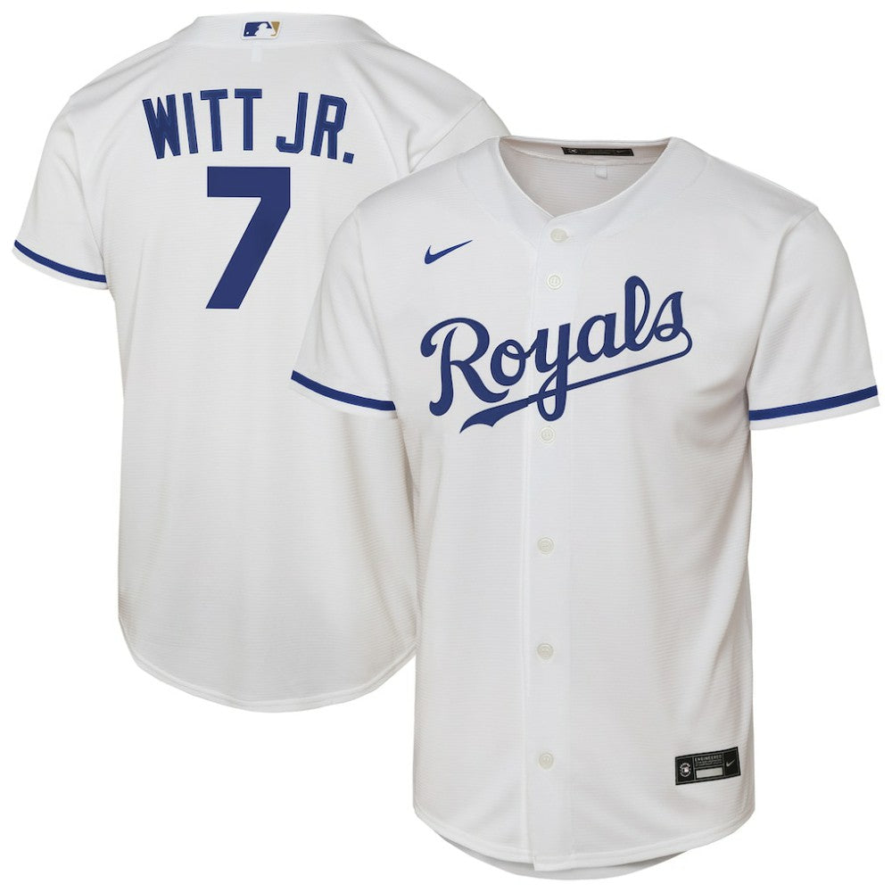 Bobby Witt Jr. Kansas City Royals Youth Home Replica Player Jersey - White | Nike