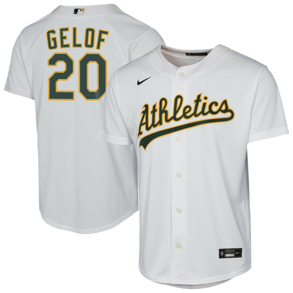 Zack Gelof Athletics Youth Home Replica Player Jersey - White | Nike
