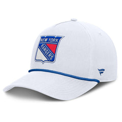 New York Rangers Fanatics Rope A-Frame Adjustable Hat White