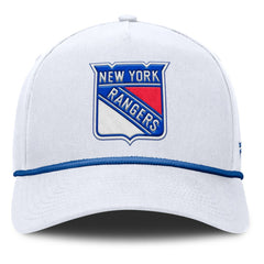 New York Rangers Fanatics Rope A-Frame Adjustable Hat White