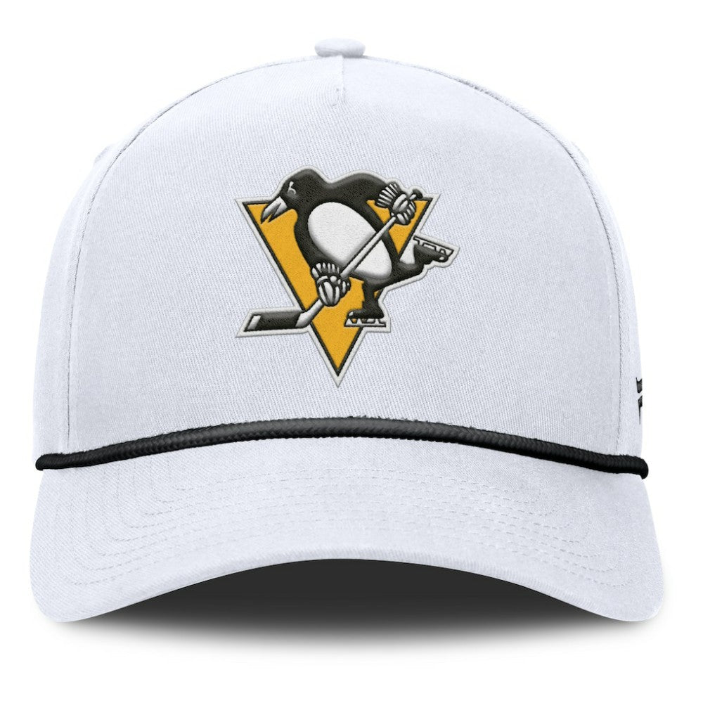 Pittsburgh Penguins Fanatics Rope A-Frame Adjustable Hat White