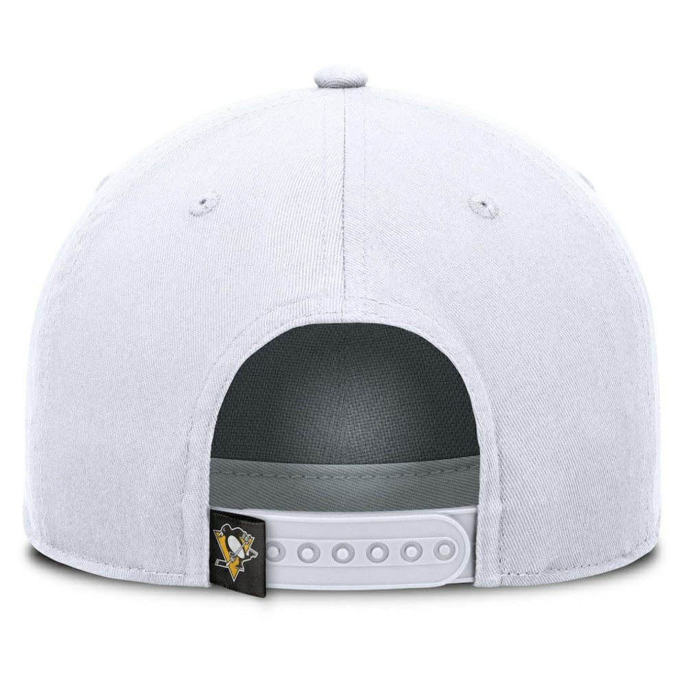 Pittsburgh Penguins Fanatics Rope A-Frame Adjustable Hat White