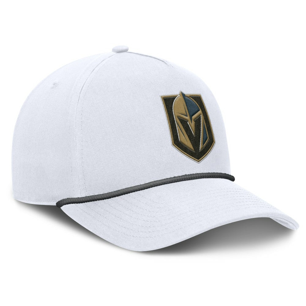 Vegas Golden Knights Fanatics Rope A-Frame Adjustable Hat White