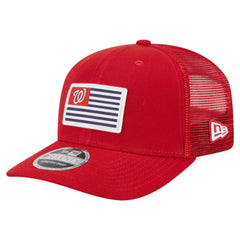 Washington Nationals Flag 9SEVENTY Stretch-Snap Hat - Red | New Era