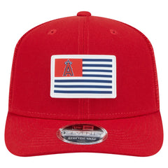 Los Angeles Angels Flag 9SEVENTY Stretch-Snap Hat - Red | New Era